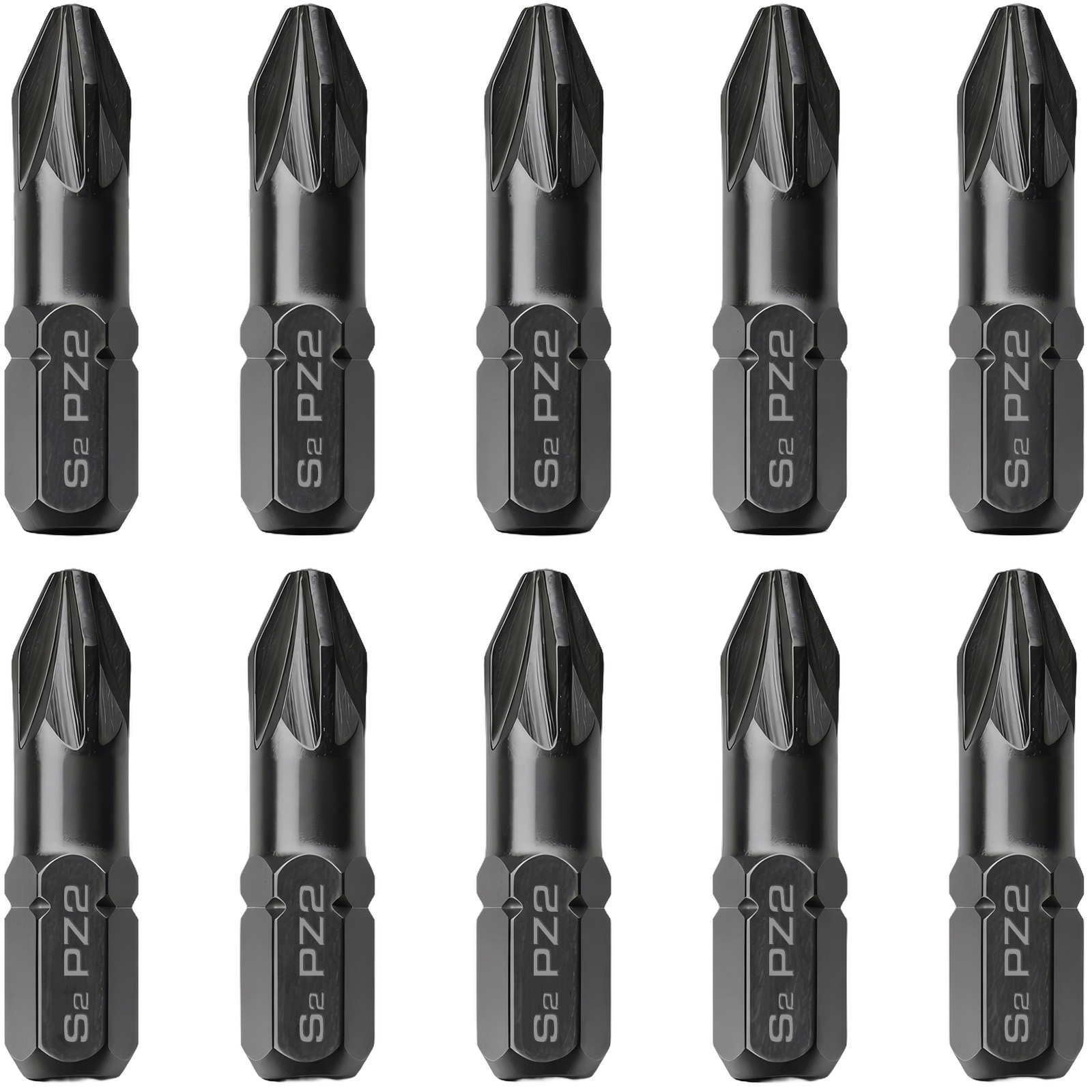 10x T50 Torx Bit aus S2 Stahl SCHWARZ
