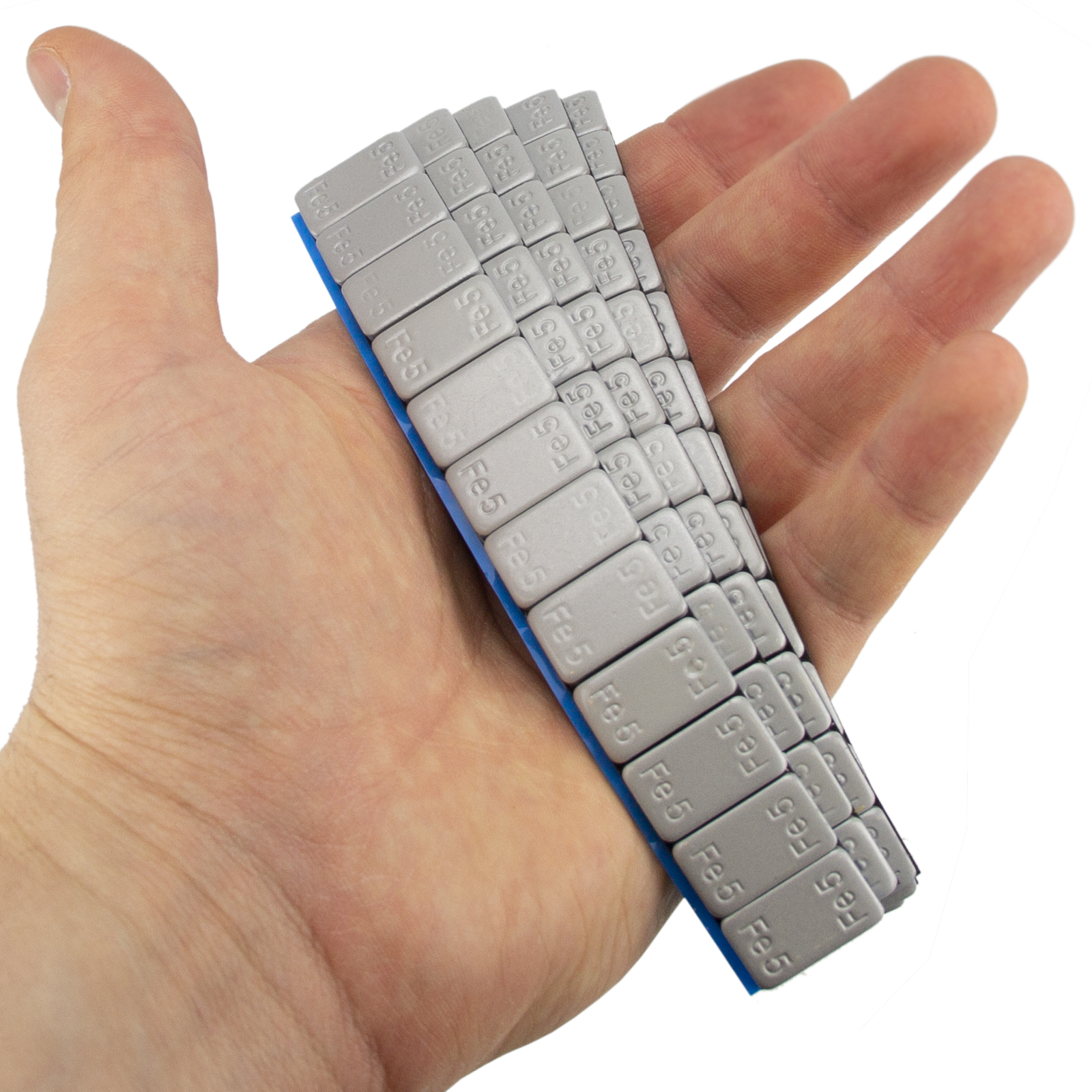 HASKYY Klebegewichte Auswuchtgewichte 7x Riegel 12x5g Alufelgen 60g Kleberiegel Silber