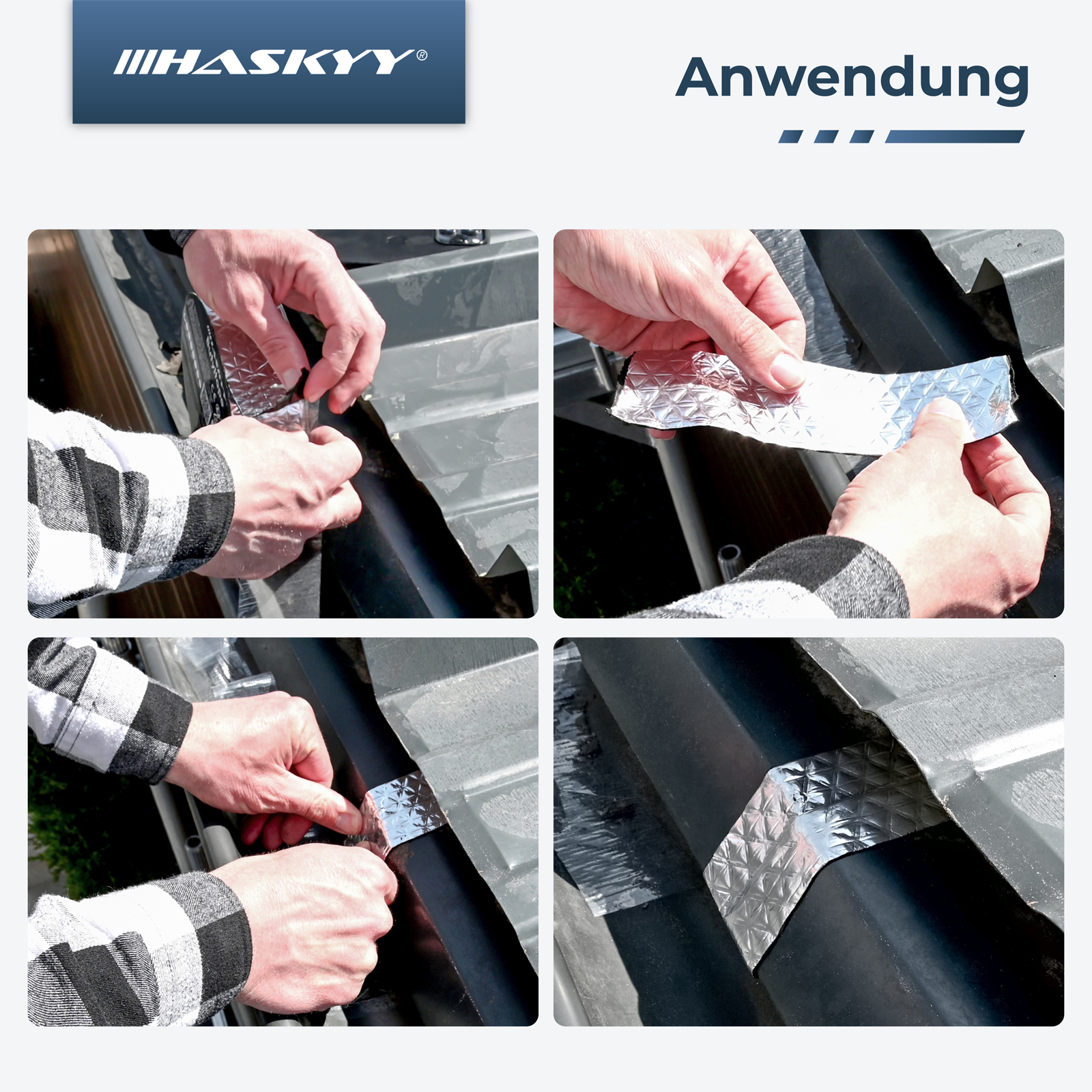 HASKYY Butyltape 7,5cm*5m Dichtband d=1,5 mm Reparaturband