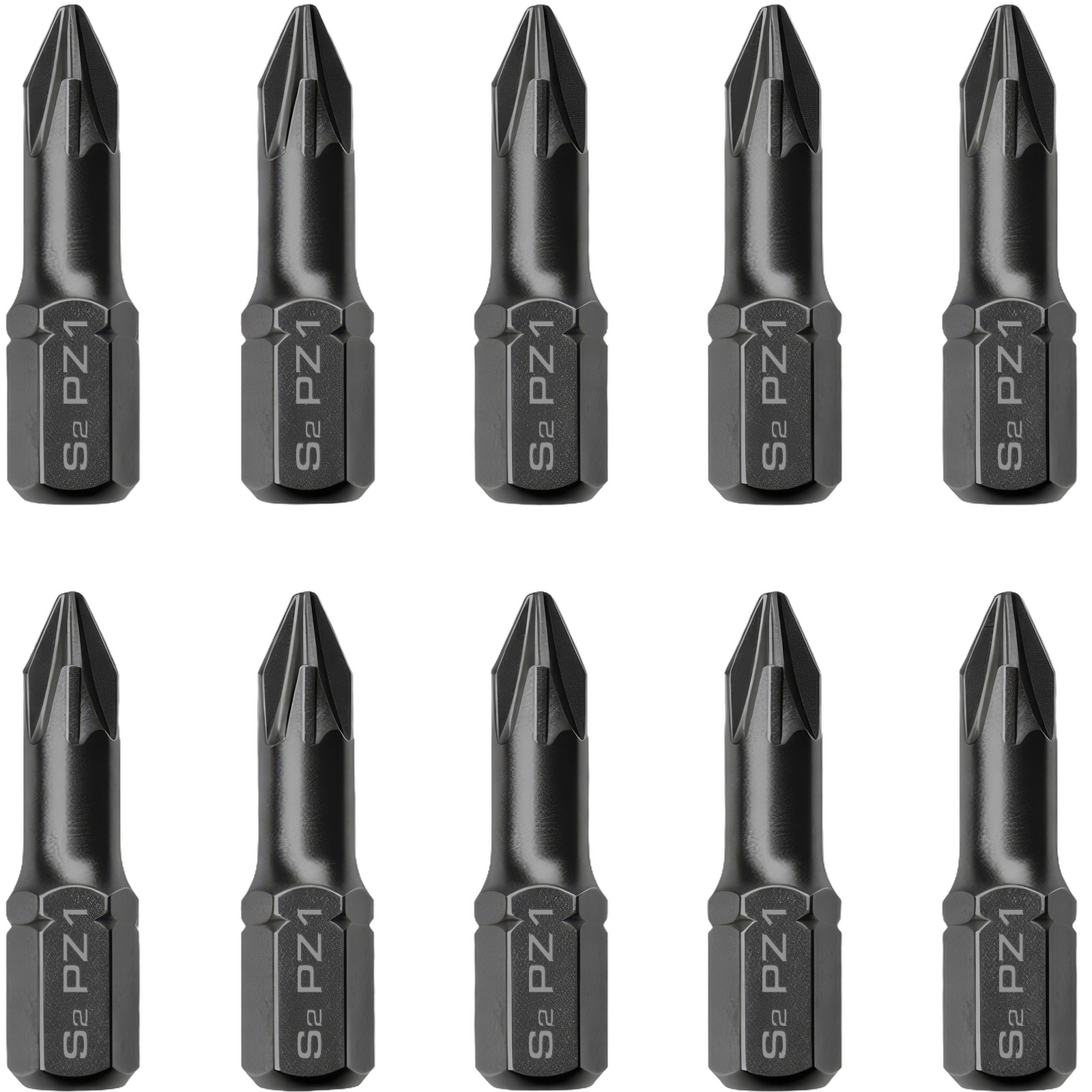 10x T50 Torx Bit aus S2 Stahl SCHWARZ