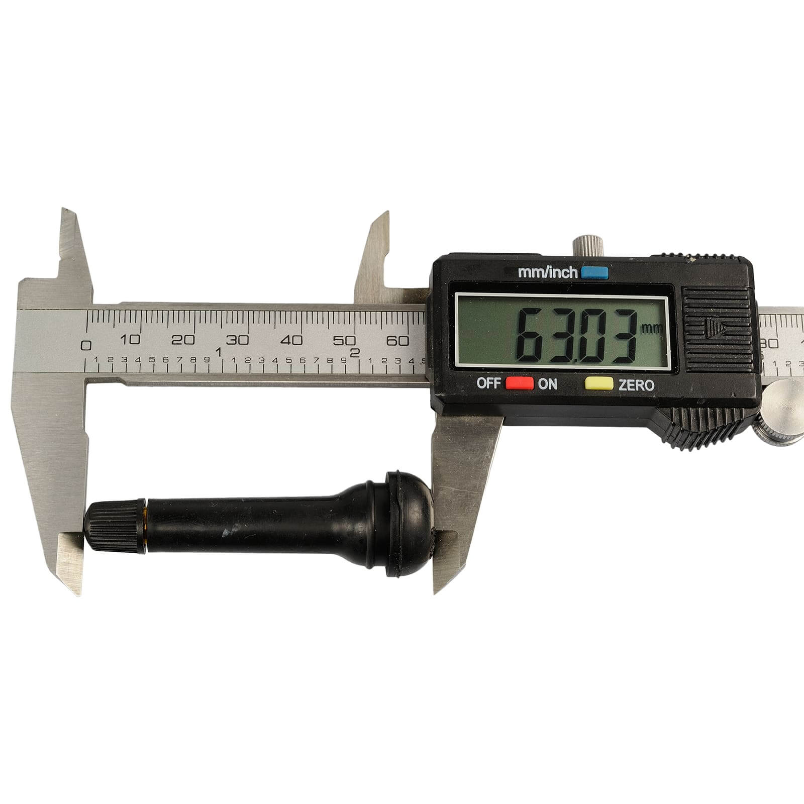 HASKYY TR418 Gummiventile 25er Set – Snap-In Felgenventile 11,3 mm, 63 mm lang, EPDM Autoventile für PKW (schlauchlos)