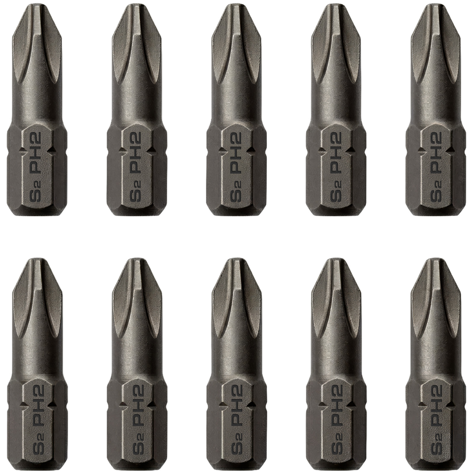 10x T50 Torx Bit aus S2 Stahl SCHWARZ