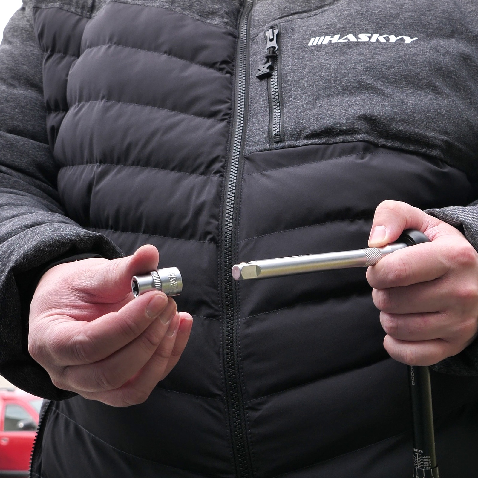 HASKYY Torx Steckschlüssel Satz E10-E24 Nüsse 1/2" 9-teilig Außen-Torx Steckschlüsseleinsätze