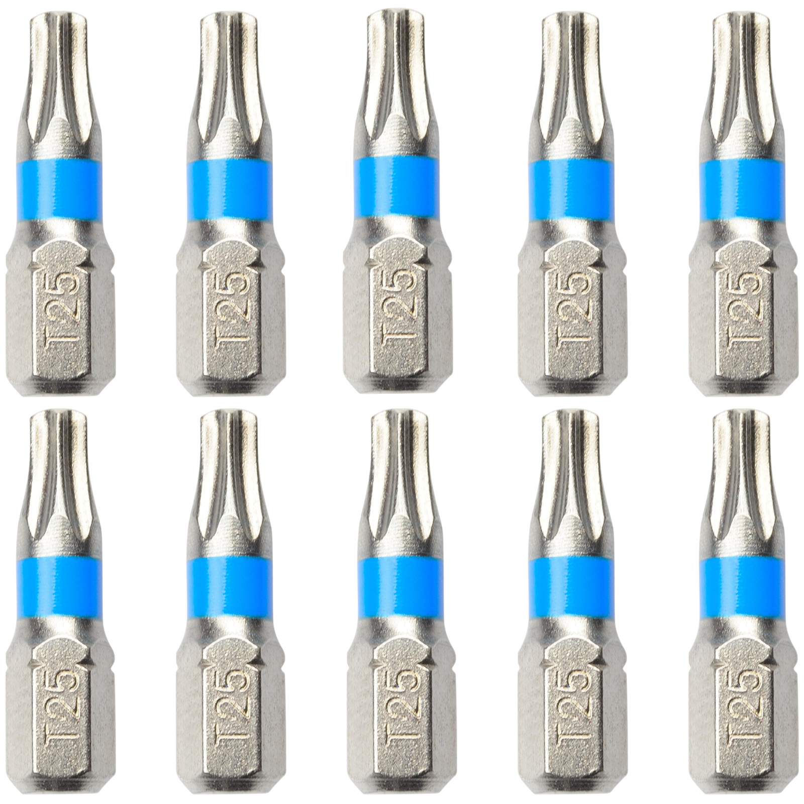 20x T25 Torx Bit aus S2 Stahl CHROM