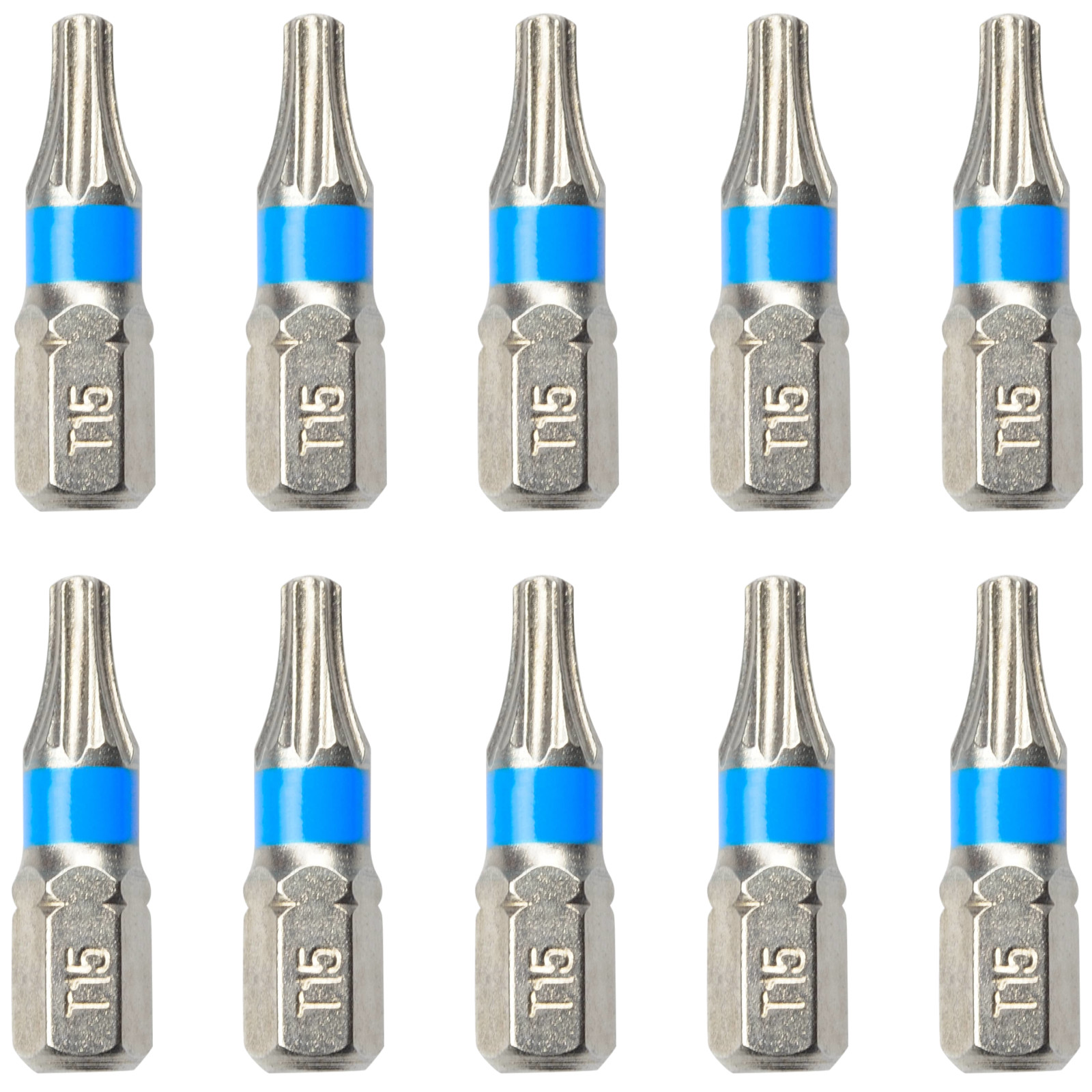 10x T15 Torx Bit aus S2 Stahl