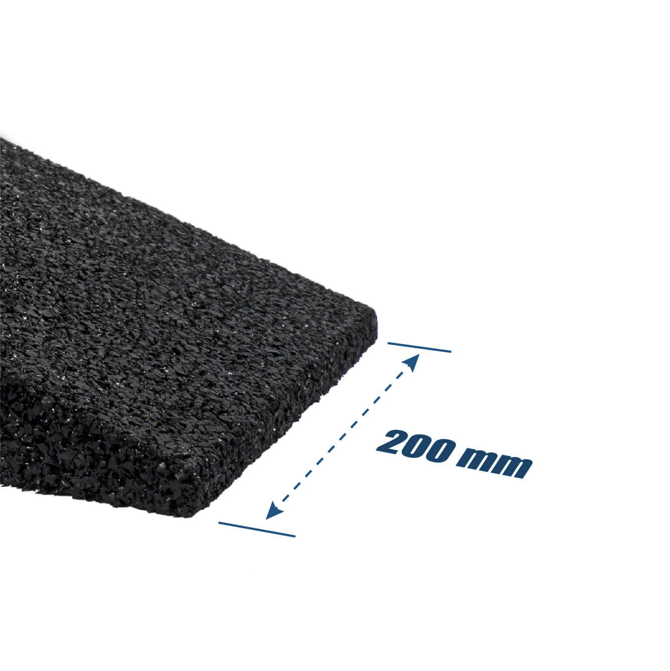 HASKYY 2x Reifenschoner 200 mm SCHWARZ aus Gummigranulat - Made in Germany