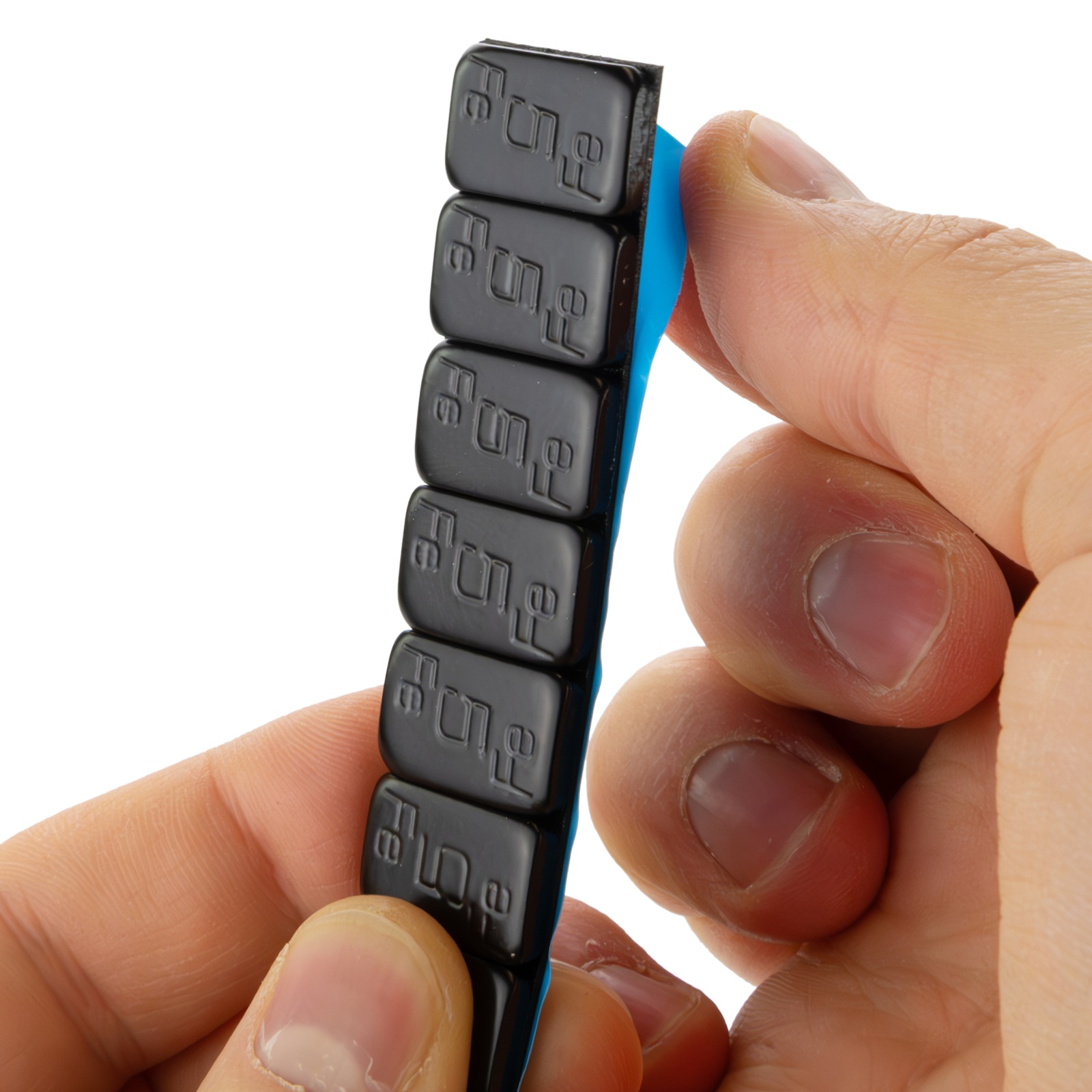 HASKYY FE Klebegewichte Schwarz 5 g – 25 Riegel à 12 Segmente, 1,5 kg – Kunststoffbeschichtet für Alu- & Stahlfelgen