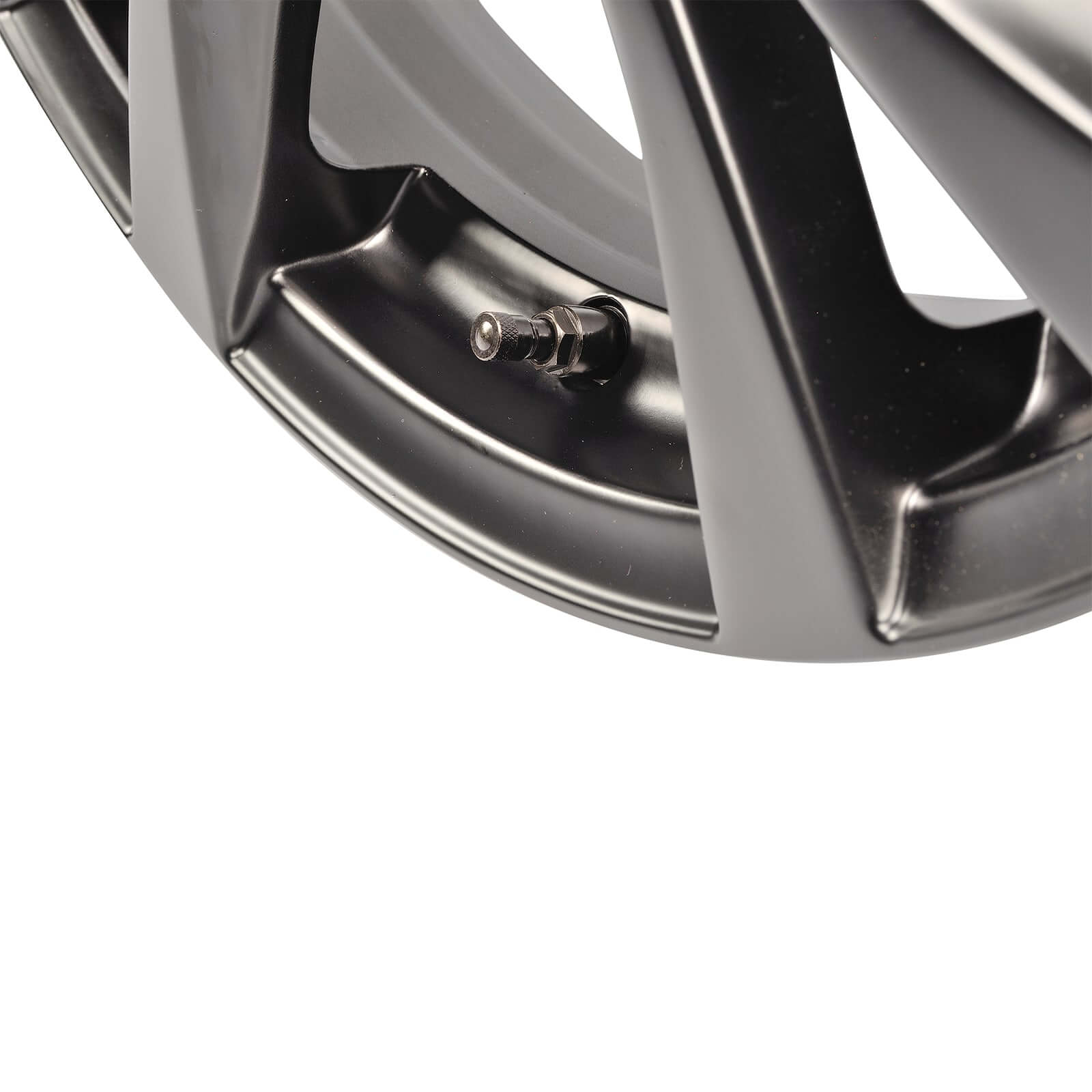 HASKYY Stahlventile Schwarz 4er Set – Universal Felgenventile 11,3 mm, 45 mm Länge, schwarz vernickelt